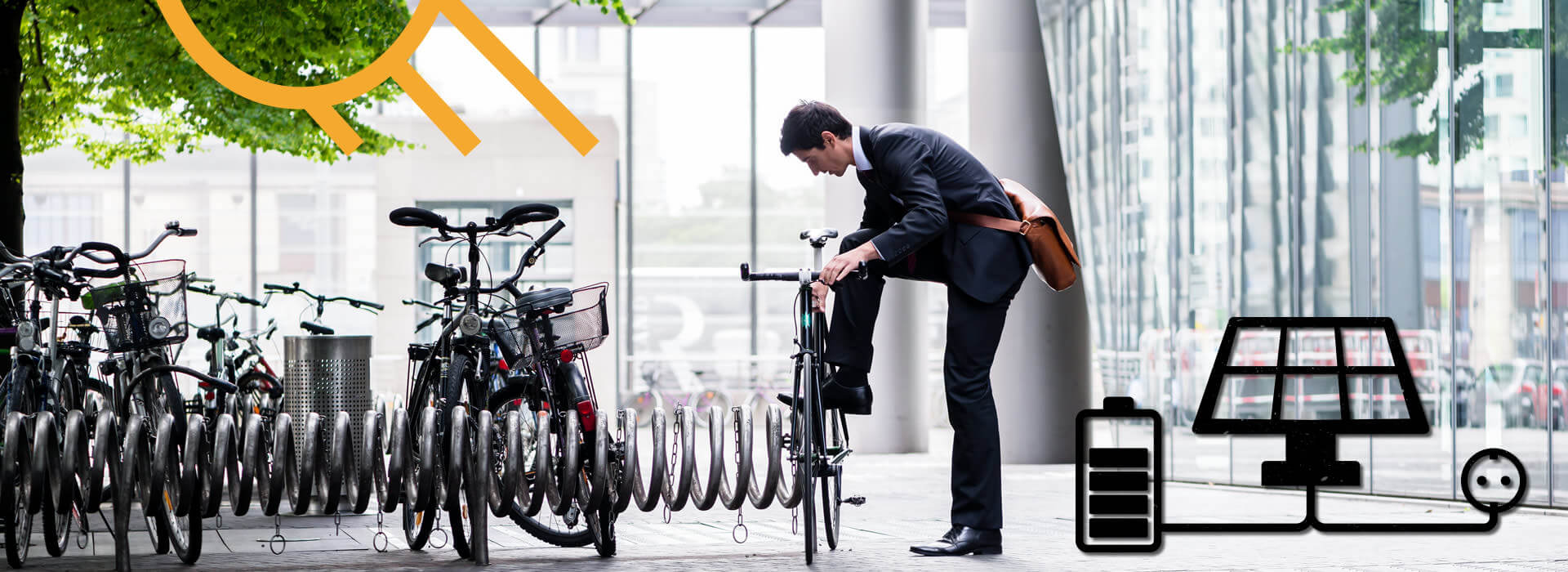 Solarstrom für E-Bike -Ladestationen